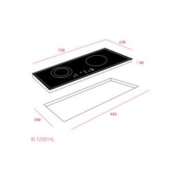 Bản vẽ kỹ thuật bếp điện từ Teka IZ 7200 HL