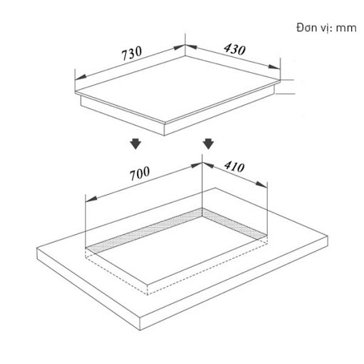 Bản Vẽ Kỹ Thuật Bếp Từ Eurosun EU-T705