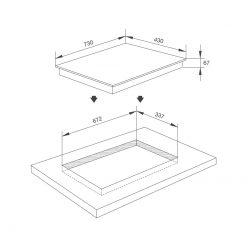 Bản vẽ kỹ thuật bếp từ Malloca MI 732 SL