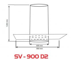 Bản Vẽ Kỹ Thuật Máy Hút Mùi Sevilla SV-900 D2
