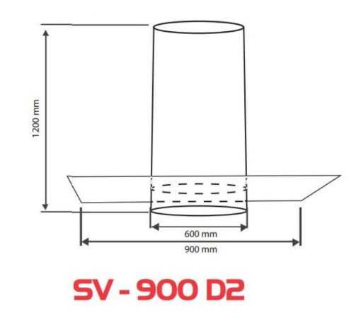 Bản Vẽ Kỹ Thuật Máy Hút Mùi Sevilla SV-900 D2