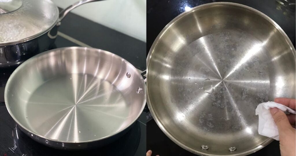 Cách tôi chảo inox chống dính "bất tử" cực đơn giản tại nhà 4 Cách tôi chảo inox 304 hiệu quả