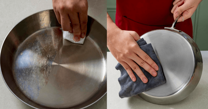 Cách tôi chảo inox chống dính "bất tử" cực đơn giản tại nhà 1 Cách tôi chảo inox