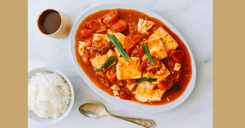 Món chay dễ làm: Đậu hũ sốt cà chua chay