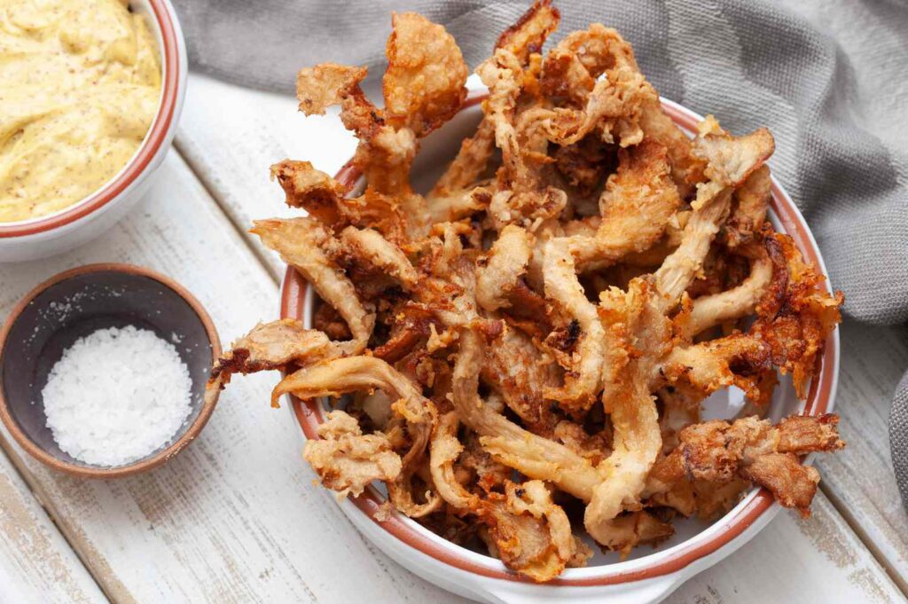 Nấm bào ngư chiên giòn - món chay dễ làm tại nhà