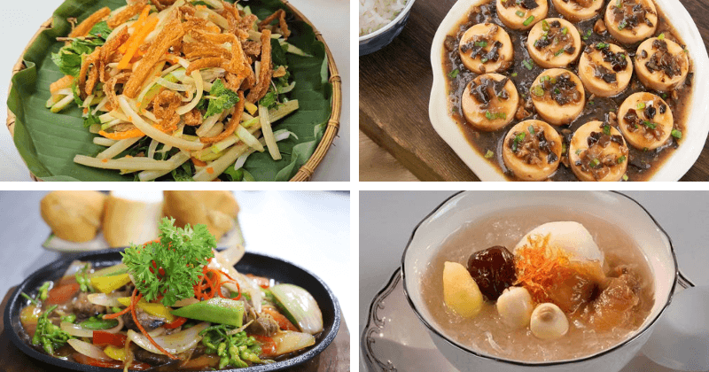 Thực đơn tiệc chay đãi khách số 4