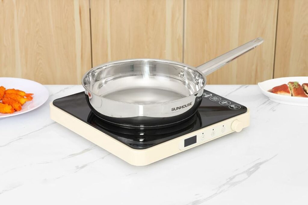 Chảo inox 304 có tốt không? Top hãng tốt & cách tôi chảo chuẩn 6 Chảo inox 304 Sunhouse