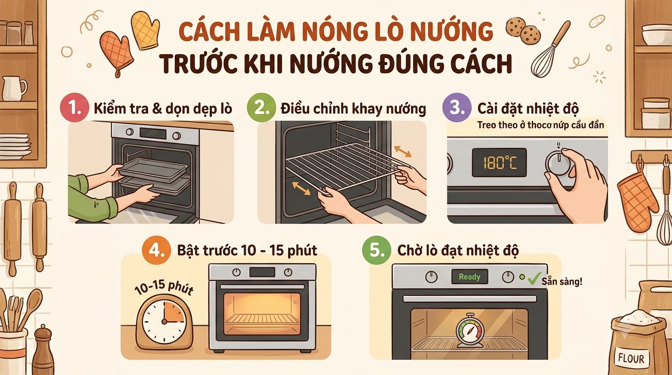 Nguyên lý hoạt động và tầm quan trọng trong cách làm nóng lò nướng Nguyên lý hoạt động và tầm quan trọng trong cách làm nóng lò nướng